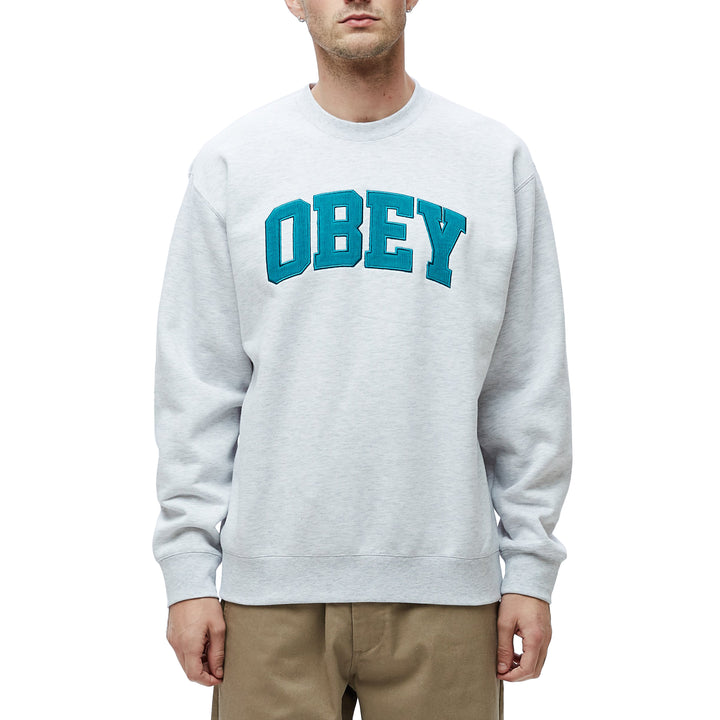 Obey Clothing Uni Crew Sweatshirt Ash Grey