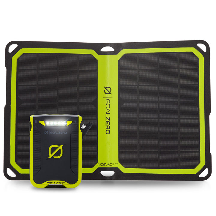 Goal Zero Venture 30 Power Bank + Nomad 7 Solar Kit One Color