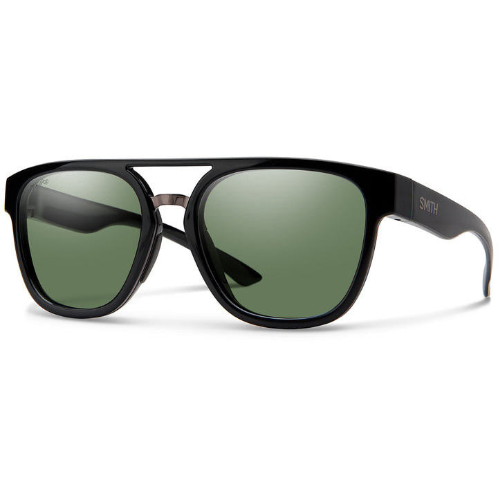 Smith Agency Sunglasses Black/ChromaPop Polarized Gray Green