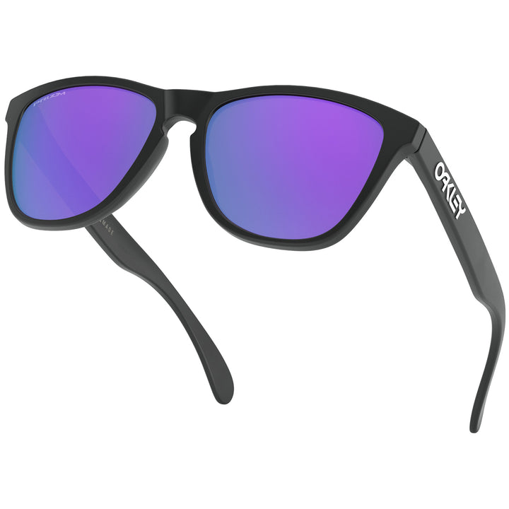 Oakley Frogskins Sunglasses Matte Black/Prizm Violet