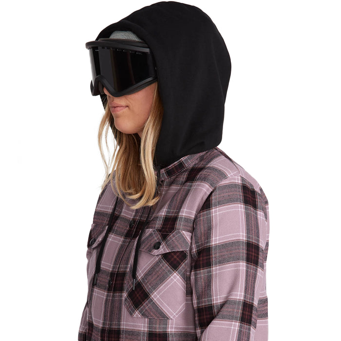 Volcom Hooded Flannel Jacket - Women's Purple Haze