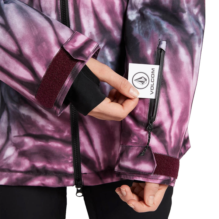 Volcom Pine 2L TDS Jacket - Women's Tie-Dye Print Purple