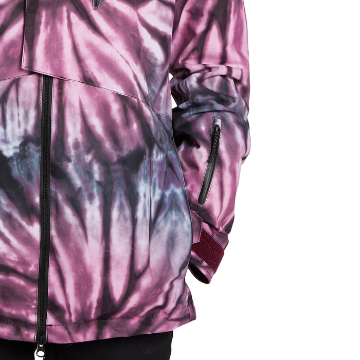Volcom Pine 2L TDS Jacket - Women's Tie-Dye Print Purple