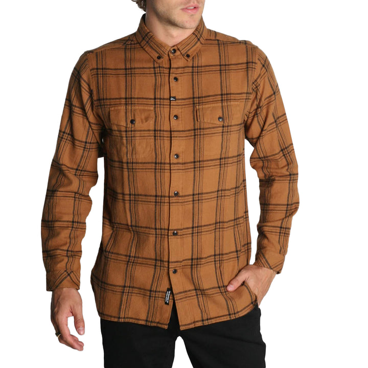 Imperial Motion Pacific Long-Sleeve Flannel Tobacco
