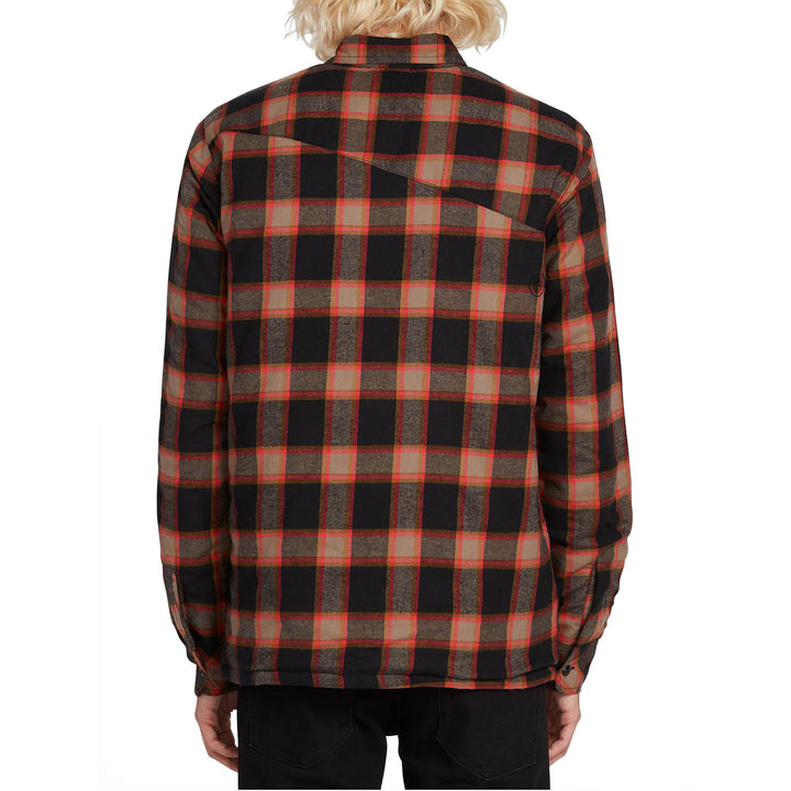 Volcom Belgrade Long-Sleeve Flannel Shirt Black
