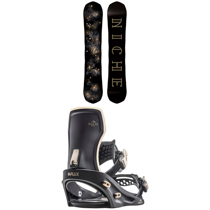 Niche Sonnet Snowboard + Flux GX Snowboard Bindings - Women's 2020