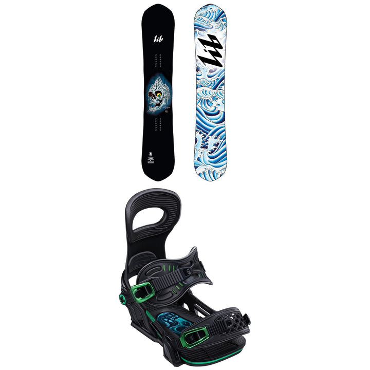 Lib Tech T-RAS HP C2 Snowboard + Bent Metal Transfer Snowboard Bindings 2020