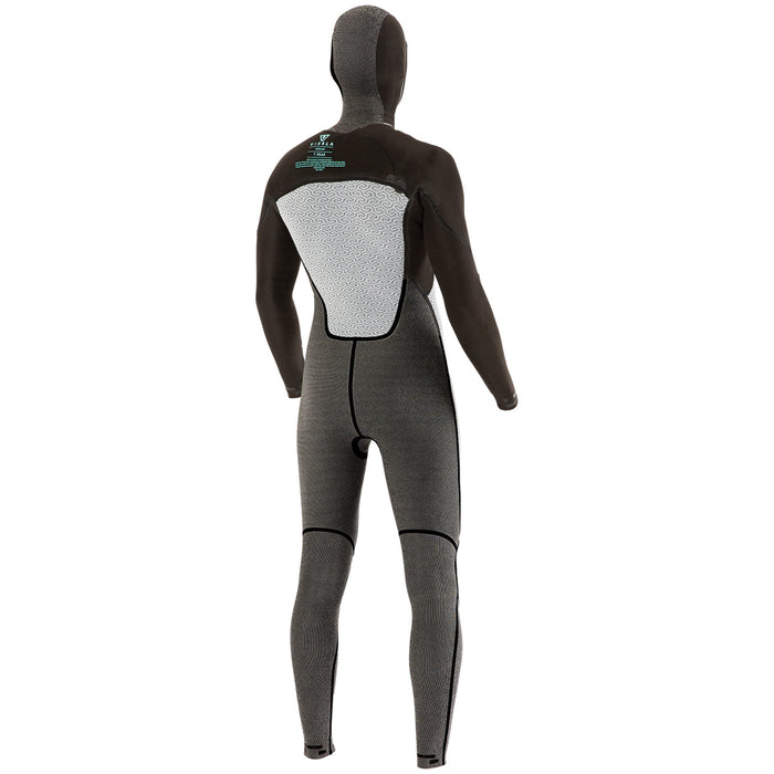 Vissla 7 Seas 5/4/3 Chest Zip Hooded Wetsuit Stealth