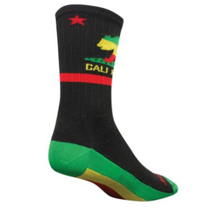 SockGuy SGX 6" Rasta Cali Bike Socks