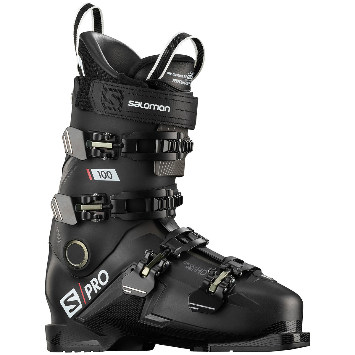 Salomon S/Pro 100 Ski Boots 2021 Black/Beluga/Red