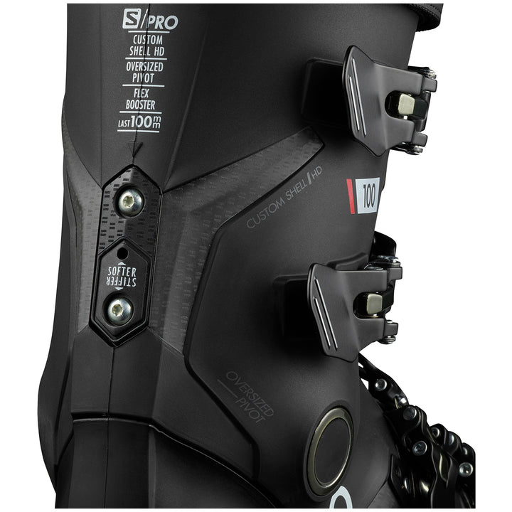 Salomon S/Pro 100 Ski Boots 2021 Black/Beluga/Red