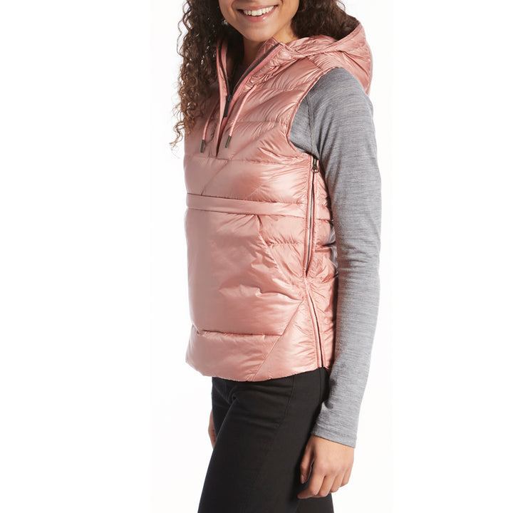 Holden Side-Zip Down Vest - Women's Dusty Rose
