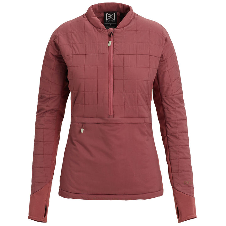 Burton AK New Helium 1/4 Zip Jacket - Women's Rose Brown