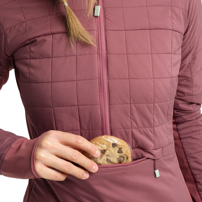 Burton AK New Helium 1/4 Zip Jacket - Women's Rose Brown