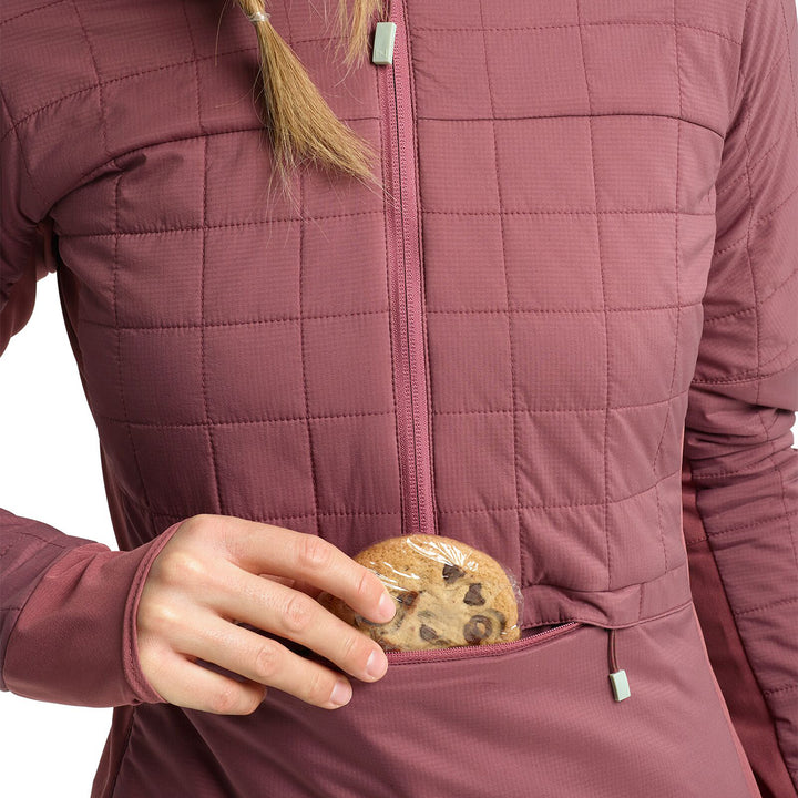 Burton AK New Helium 1/4 Zip Jacket - Women's Rose Brown