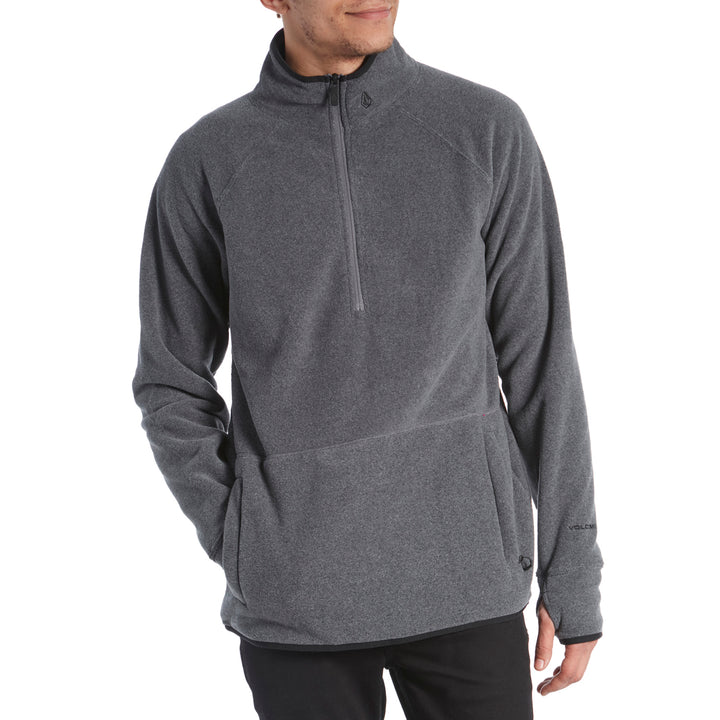 Volcom Polartec 1/2 Zip Top Heather Grey