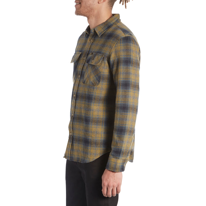 Dark Seas Exposure Long-Sleeve Shirt Navy/Tobacco
