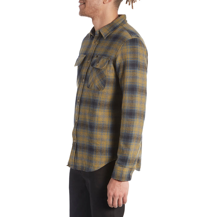 Dark Seas Exposure Long-Sleeve Shirt Navy/Tobacco