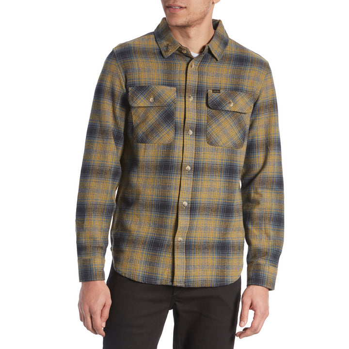 Dark Seas Exposure Long-Sleeve Shirt Navy/Tobacco