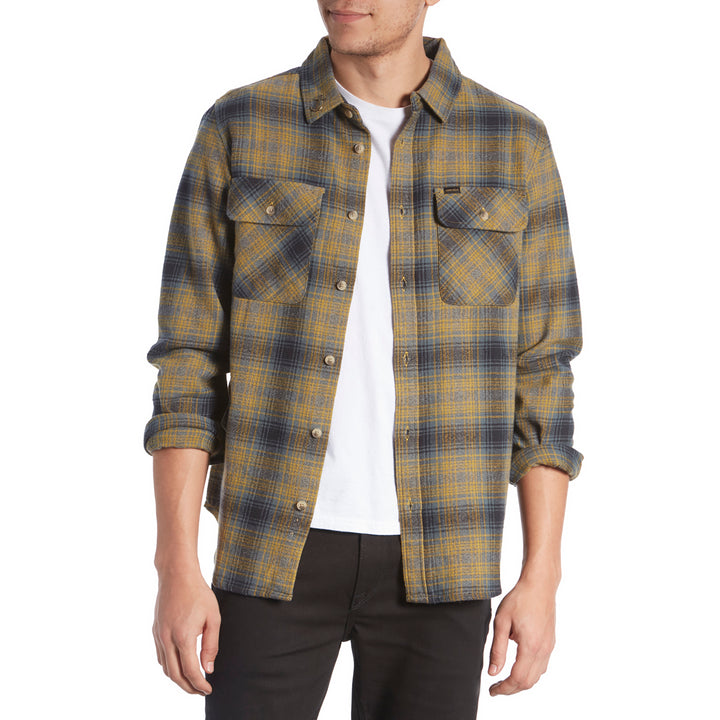 Dark Seas Exposure Long-Sleeve Shirt Navy/Tobacco
