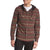 Tentree Fraser Button-Up Hoodie Fraser Stripe Red Mahogany