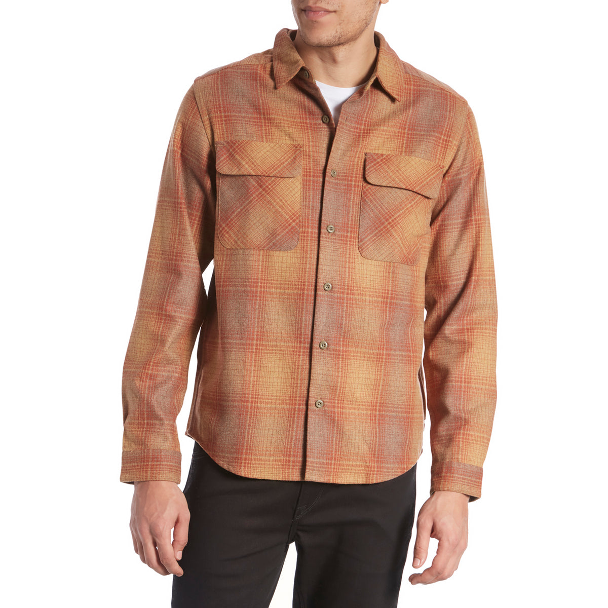 Patagonia Long-Sleeved Recyled Wool Shirt Naturalist: Wren Gold