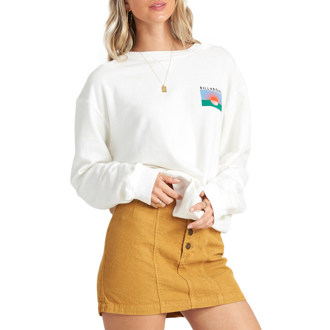 Billabong Surf Vibe Sweatshirt - Women's Salt Crystal