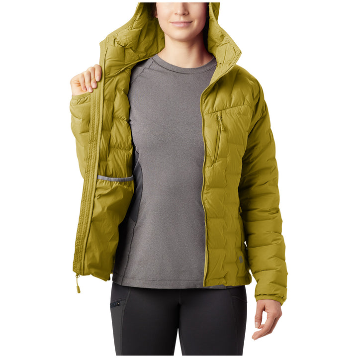 Mountain Hardwear Super/DS™ Stretchdown Hooded Jacket - Women's Dark Bolt