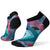 Smartwool PhD® Cycle Ultra Light Print Micro Socks - Women's Purple Dahlia
