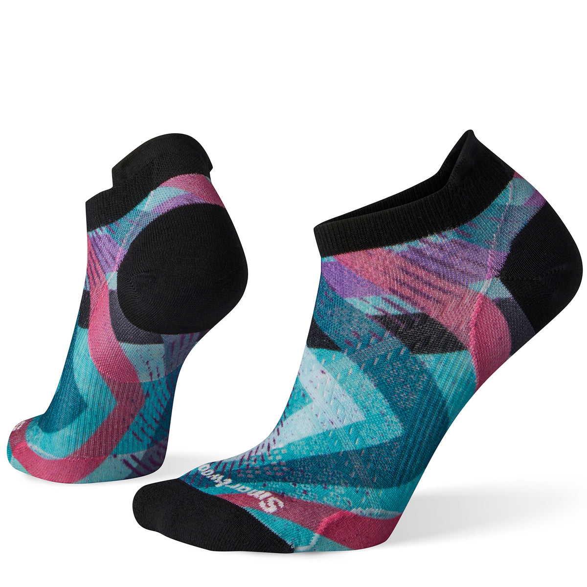 Smartwool PhD® Cycle Ultra Light Print Micro Socks - Women's Purple Dahlia