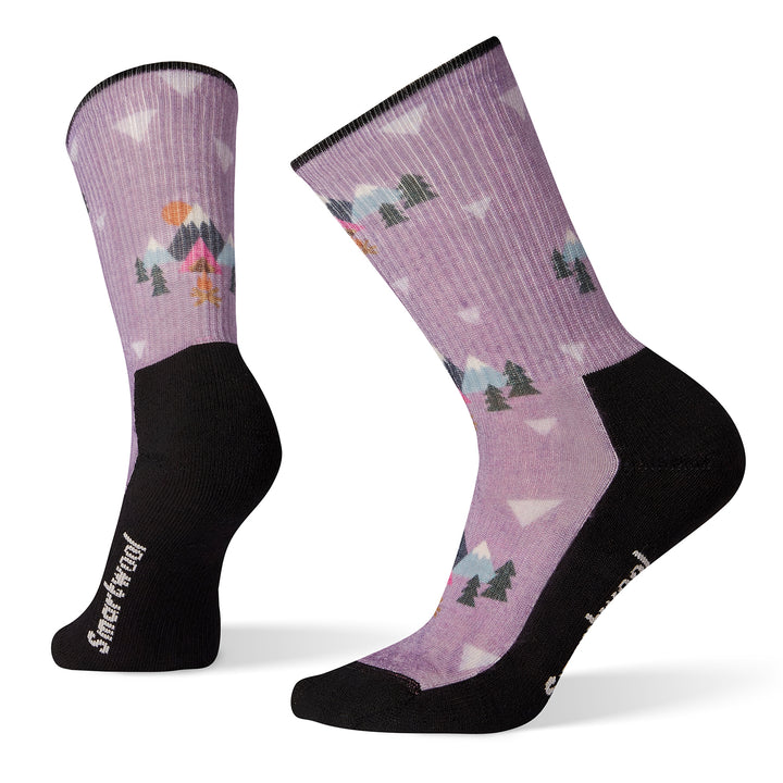 Smartwool Hike Light Under The Stars Print Crew Socks - Women's Lavender