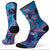 Smartwool PhD® Cycle Ultra Light Print Crew Socks - Women's Geyser Blue