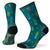 Smartwool Hike Light Cactus Print Crew Socks - Women's Dark Peacock