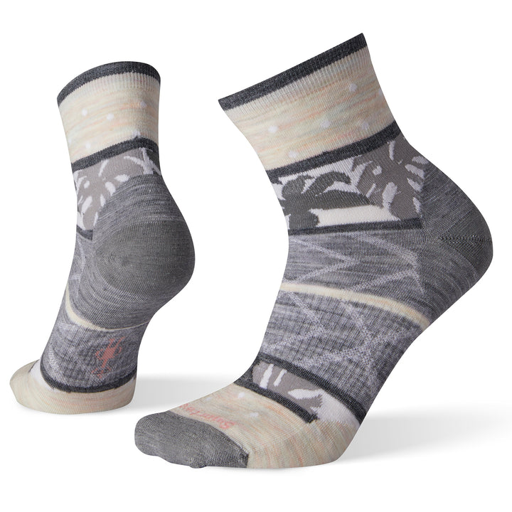 Smartwool Floral Dot Mini Boot Socks - Women's Light Gray