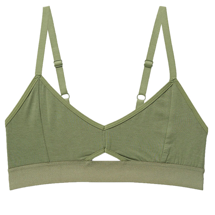 Richer Poorer Cut Out Bralette - Women's Surplus Green
