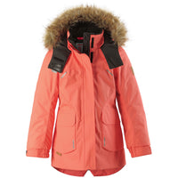 Reima Sisarus Jacket - Girls' Bright Salmon::Bright Salmon