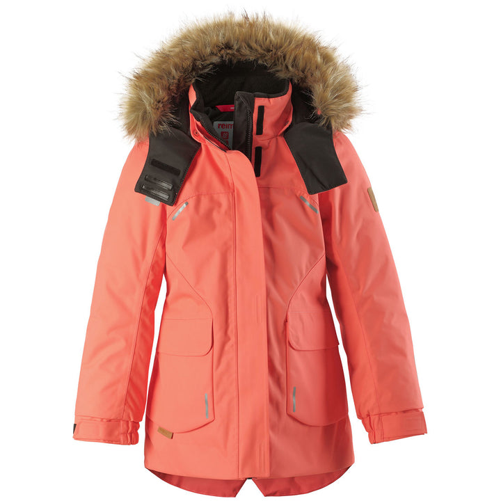 Reima Sisarus Jacket - Girls' Bright Salmon