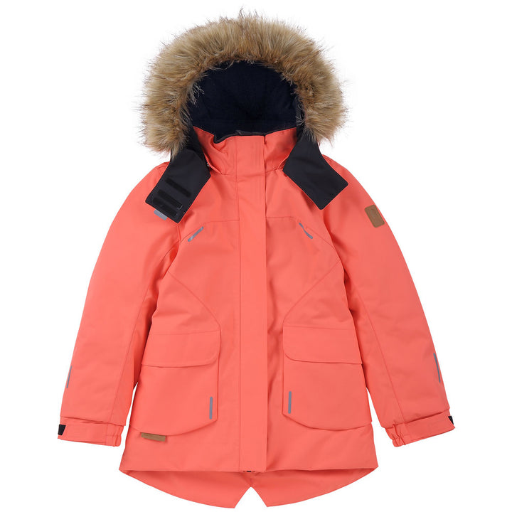 Reima Sisarus Jacket - Girls' Bright Salmon
