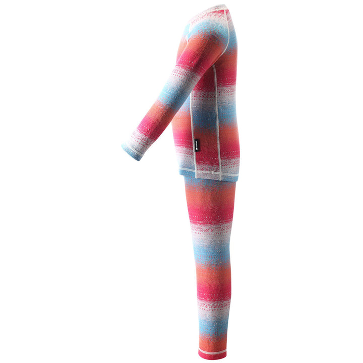 Reima Taival Wool Baselayer Set - Kids' Candy Pink