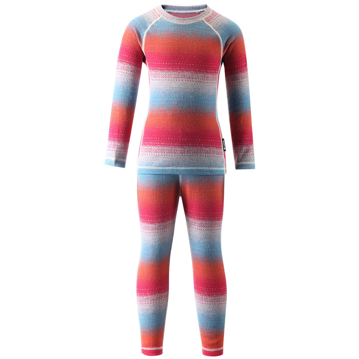 Reima Taival Wool Baselayer Set - Kids' Candy Pink