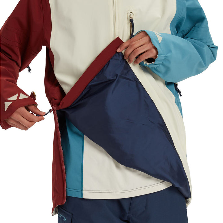 Burton Retro Anorak Almond Milk Multi