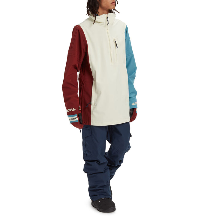 Burton Retro Anorak Almond Milk Multi