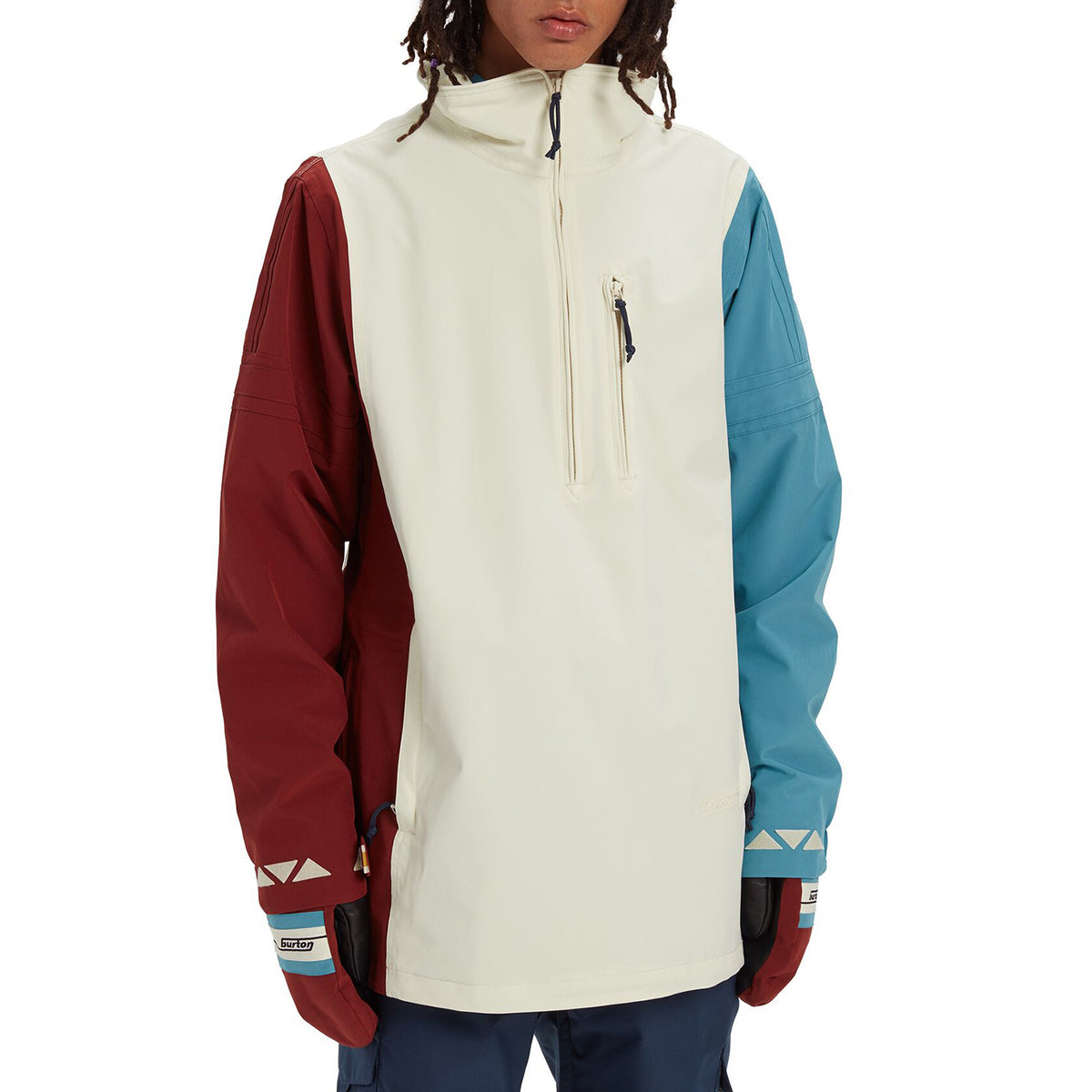 Burton Retro Anorak Almond Milk Multi