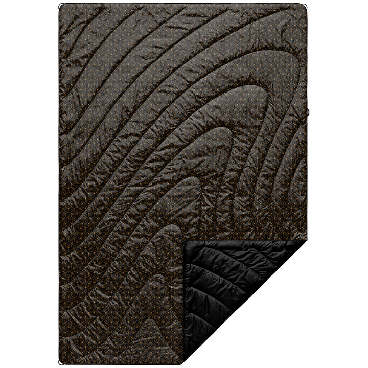 Rumpl Original Puffy Blanket - Black & Gold Black & Gold