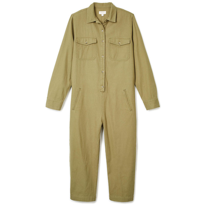 Brixton Melbourne Crop Coveralls - Women's Washed Olive