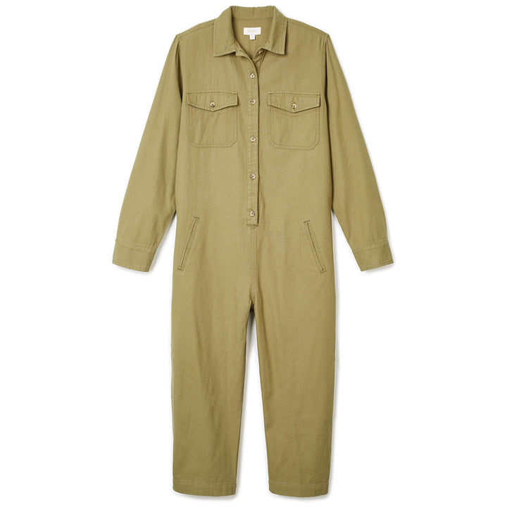 Brixton Melbourne Crop Coveralls - Women's Washed Olive