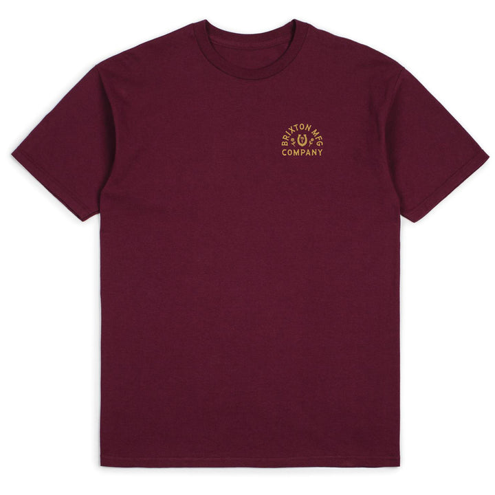 Brixton Luck T-Shirt Burgundy