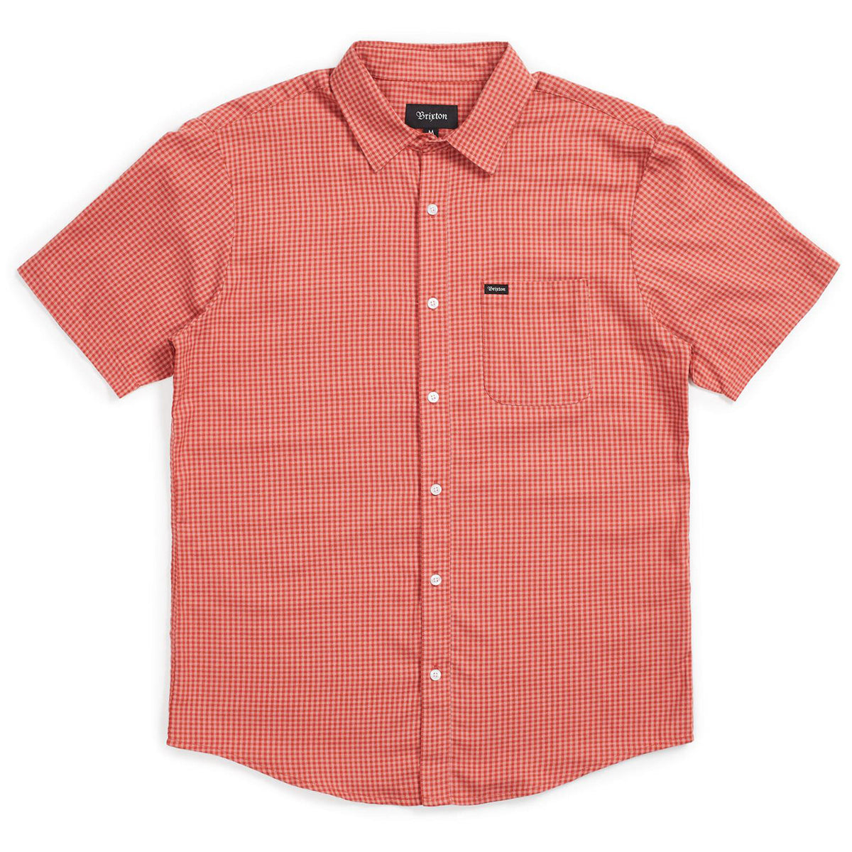 Brixton Charter Plaid Short-Sleeve Shirt Cameo