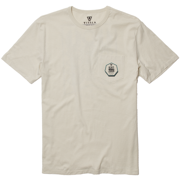 Vissla Backward Fin Beach Grit T-Shirt Bone