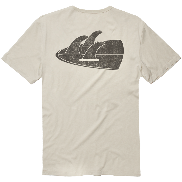 Vissla Backward Fin Beach Grit T-Shirt Bone